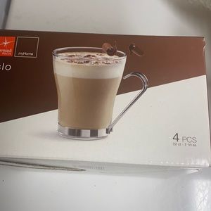 NIB set of 8 Bormioli Rocco Cappuccino Mugs